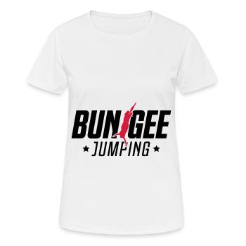 bungee jumping extremsport - Frauen T-Shirt atmungsaktiv - Weiß - Vorne - AI Model Female 172 dark (172cm)