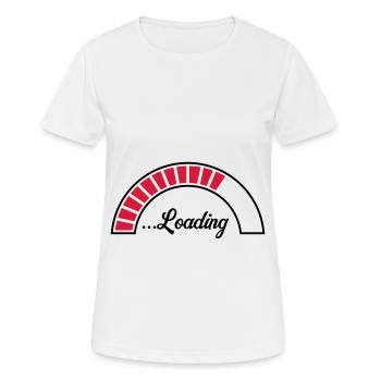 loading bar icon - Women's Breathable T-Shirt - white - Front - AI Model Female 172 dark (172cm)