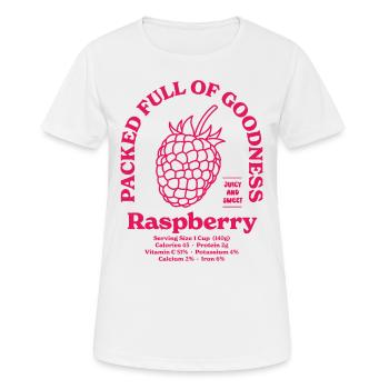 Raspberry Nutritional - Women's Breathable T-Shirt - white - Front - AI Model Female 172 dark (172cm)