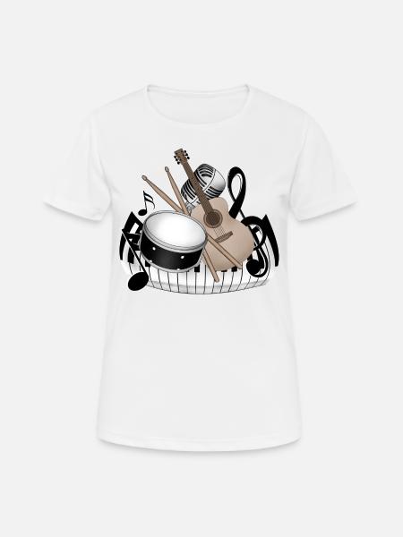 Instruments - Women's Breathable T-Shirt - white