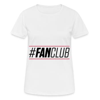 hashtag du fan club - T-shirt respirant Femme - blanc - Devant - AI Model Female 172 dark (172cm)