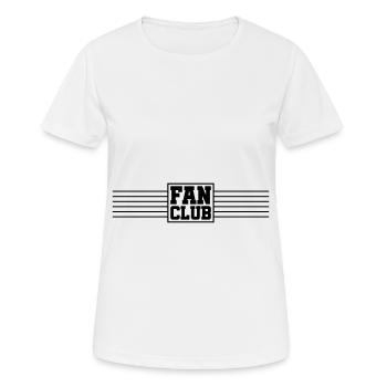 fan club - Frauen T-Shirt atmungsaktiv - Weiß - Vorne - AI Model Female 172 dark (172cm)
