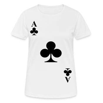 Cards - Women's Breathable T-Shirt - white - Front - AI Model Female 172 dark (172cm)