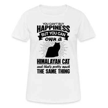 Peut acheter un chat de l’Himalaya - T-shirt respirant Femme - blanc - Devant - AI Model Female 172 dark (172cm)