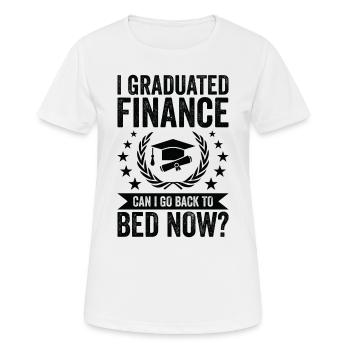 J’ai terminé le financement - T-shirt respirant Femme - blanc - Devant - AI Model Female 172 dark (172cm)