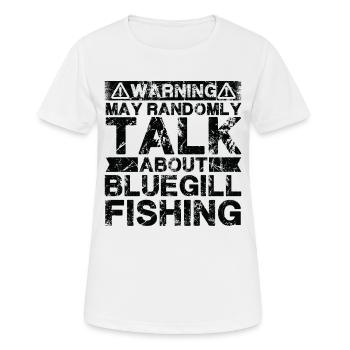 Angeln - Bluegill -Fisch - Frauen T-Shirt atmungsaktiv - Weiß - Vorne - AI Model Female 172 dark (172cm)
