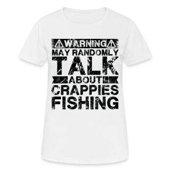 Fishing - Crappies Fish - Women's Breathable T-Shirt - white - Front - AI Model Female 172 dark (172cm)