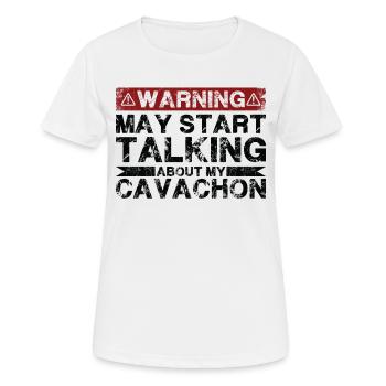 Speaking of Cavachon - Women's Breathable T-Shirt - white - Front - AI Model Female 172 dark (172cm)