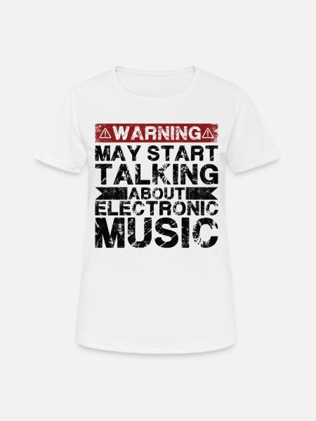 Talking about electronic music - Women's Breathable T-Shirt - white