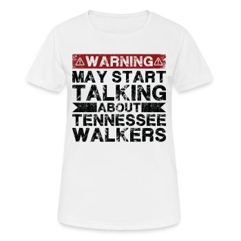 En parlant des Marcheurs du Tennessee - T-shirt respirant Femme - blanc - Devant - AI Model Female 172 dark (172cm)