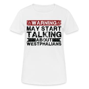 Speaking of Westphalian - Women's Breathable T-Shirt - white - Front - AI Model Female 172 dark (172cm)