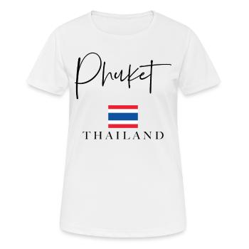 Griechenland Fahnenurlaub - Insel Phuket - Frauen T-Shirt atmungsaktiv - Weiß - Vorne - AI Model Female 172 dark (172cm)