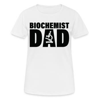 Job - Père biochimiste - T-shirt respirant Femme - blanc - Devant - AI Model Female 172 dark (172cm)