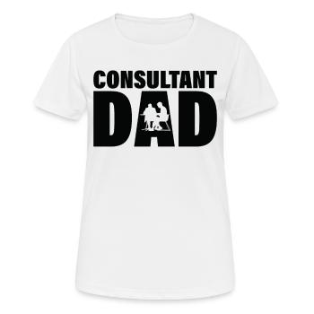 Job - Consultant Father - Women's Breathable T-Shirt - white - Front - AI Model Female 172 dark (172cm)