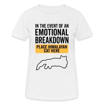 Emotional - Himalaya-Katze - Frauen T-Shirt atmungsaktiv - Weiß - Vorne - AI Model Female 172 dark (172cm)