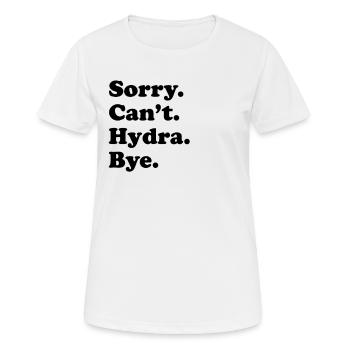 Sorry, Can't Bye - Hydra - Women's Breathable T-Shirt - white - Front - AI Model Female 172 dark (172cm)