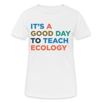 Enseigner aux enseignants écologiques - T-shirt respirant Femme - blanc - Devant - AI Model Female 172 dark (172cm)