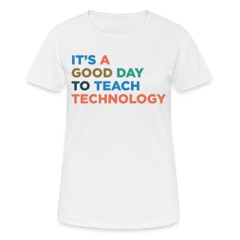 Teaching Technology Teachers - Women's Breathable T-Shirt - white - Front - AI Model Female 172 dark (172cm)