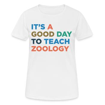 Enseignement des professeurs de zoologie - T-shirt respirant Femme - blanc - Devant - AI Model Female 172 dark (172cm)