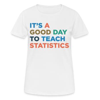 Teaching statistics teachers - Women's Breathable T-Shirt - white - Front - AI Model Female 172 dark (172cm)