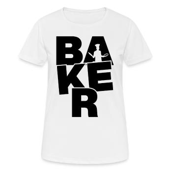 Baking Job Work - Baker - Women's Breathable T-Shirt - white - Front - AI Model Female 172 dark (172cm)