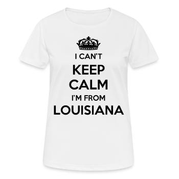 Ich Kann Nicht Ruhig Bleiben - Louisiana - Frauen T-Shirt atmungsaktiv - Weiß - Vorne - AI Model Female 172 dark (172cm)