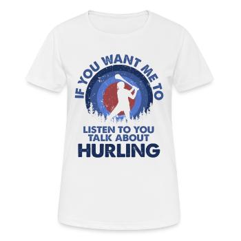 Ich Möchte, Dass Ich Talk Schleudert - Frauen T-Shirt atmungsaktiv - Weiß - Vorne - AI Model Female 172 dark (172cm)