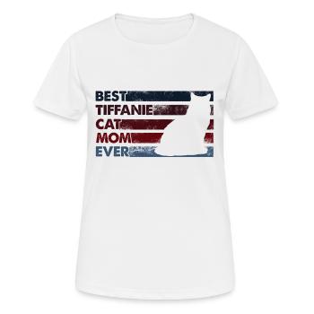 Best Mother Ever - Tiffanie Cat - Women's Breathable T-Shirt - white - Front - AI Model Female 172 dark (172cm)