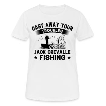Throw Away - Fish Jack Crevalle - Women's Breathable T-Shirt - white - Front - AI Model Female 172 dark (172cm)