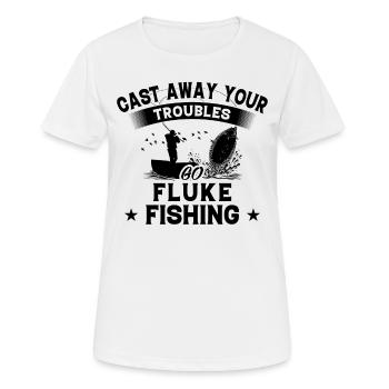 Throw Away - Fish River - Women's Breathable T-Shirt - white - Front - AI Model Female 172 dark (172cm)