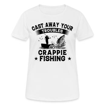 Throw Away - Fish Cranpie - Women's Breathable T-Shirt - white - Front - AI Model Female 172 dark (172cm)