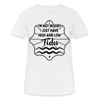 Nicht Launisch Nur Hohe Tutes - Ozean - Frauen T-Shirt atmungsaktiv - Weiß - Vorne - AI Model Female 172 dark (172cm)