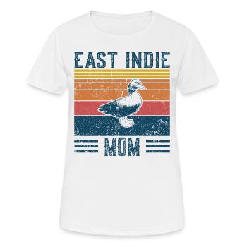 Maman canard - Vintage East Indie - T-shirt respirant Femme - blanc - Devant - AI Model Female 172 dark (172cm)
