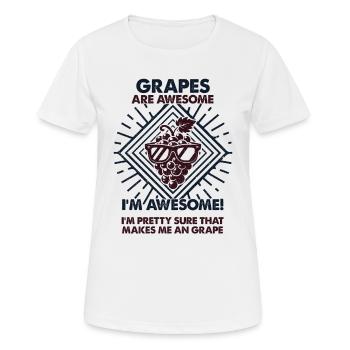 Grapes Are Great - Mama Dad - Women's Breathable T-Shirt - white - Front - AI Model Female 172 dark (172cm)
