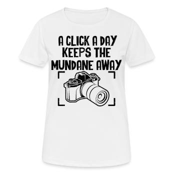 Cliquez sur Capture Slay - Photographie drôle - T-shirt respirant Femme - blanc - Devant - AI Model Female 172 dark (172cm)