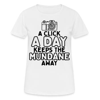 Cliquez sur Capture Slay - Photographie drôle - T-shirt respirant Femme - blanc - Devant - AI Model Female 172 dark (172cm)