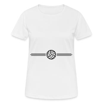volleyball team - Frauen T-Shirt atmungsaktiv - Weiß - Vorne - AI Model Female 172 dark (172cm)