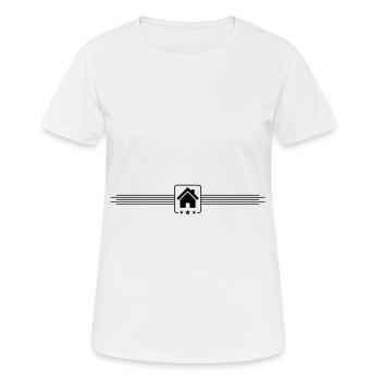maison icon symbol ligne - T-shirt respirant Femme - blanc - Devant - AI Model Female 172 dark (172cm)