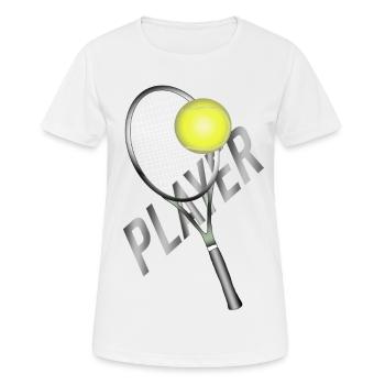 Tennis player - Women's Breathable T-Shirt - white - Front - AI Model Female 172 dark (172cm)