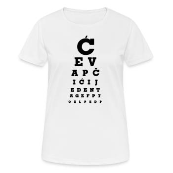 Cevapcici Balkan T-Shirt - Women's Breathable T-Shirt - white - Front - AI Model Female 172 dark (172cm)