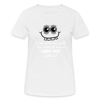 Lustiges Lindy Hop Swing Tanz - Frauen T-Shirt atmungsaktiv - Weiß - Vorne - AI Model Female 172 dark (172cm)