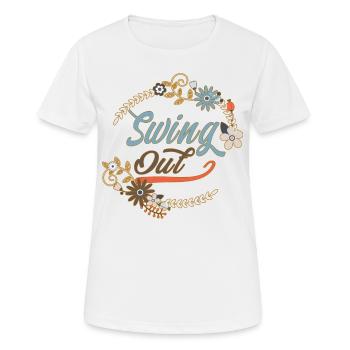 Lindy Hop Dance Swing Out - Women's Breathable T-Shirt - white - Front - AI Model Female 172 dark (172cm)