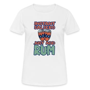 Instant Salsero Salsa Dancer - Women's Breathable T-Shirt - white - Front - AI Model Female 172 dark (172cm)