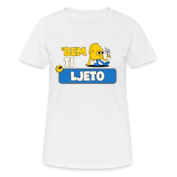 ´Bem ti ljeto Balkan - Women's Breathable T-Shirt - white - Front - AI Model Female 172 dark (172cm)