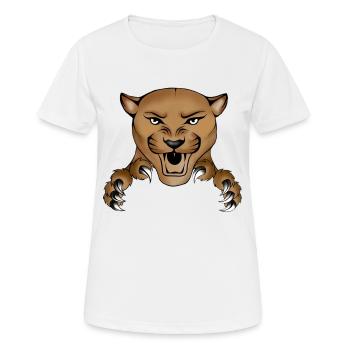 Bad Lion - Frauen T-Shirt atmungsaktiv - Weiß - Vorne - AI Model Female 172 dark (172cm)