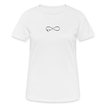 Infinity symbol heart love infinity - Women's Breathable T-Shirt - white - Front - AI Model Female 172 dark (172cm)