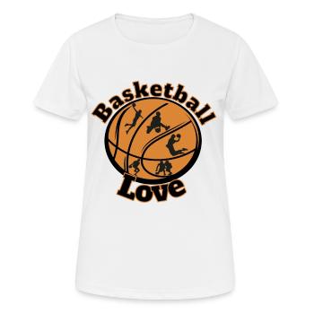 Basketteur basketteur basketteur - T-shirt respirant Femme - blanc - Devant - AI Model Female 172 dark (172cm)