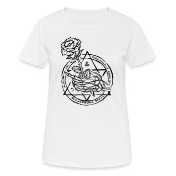 Occulte Sorcellerie Rose Gothique Occulte Vintage - T-shirt respirant Femme - blanc - Devant - AI Model Female 172 dark (172cm)