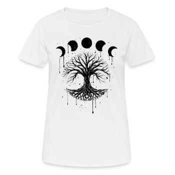 Occult Grunge Gothique Okkult Esthétique - T-shirt respirant Femme - blanc - Devant - AI Model Female 172 dark (172cm)