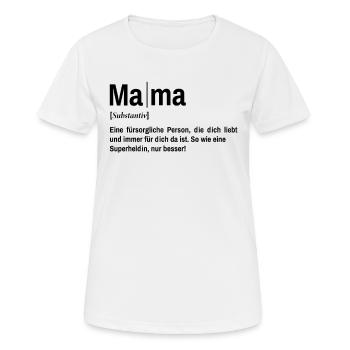 Beste Mama der Welt Mutter - Frauen T-Shirt atmungsaktiv - Weiß - Vorne - AI Model Female 172 dark (172cm)